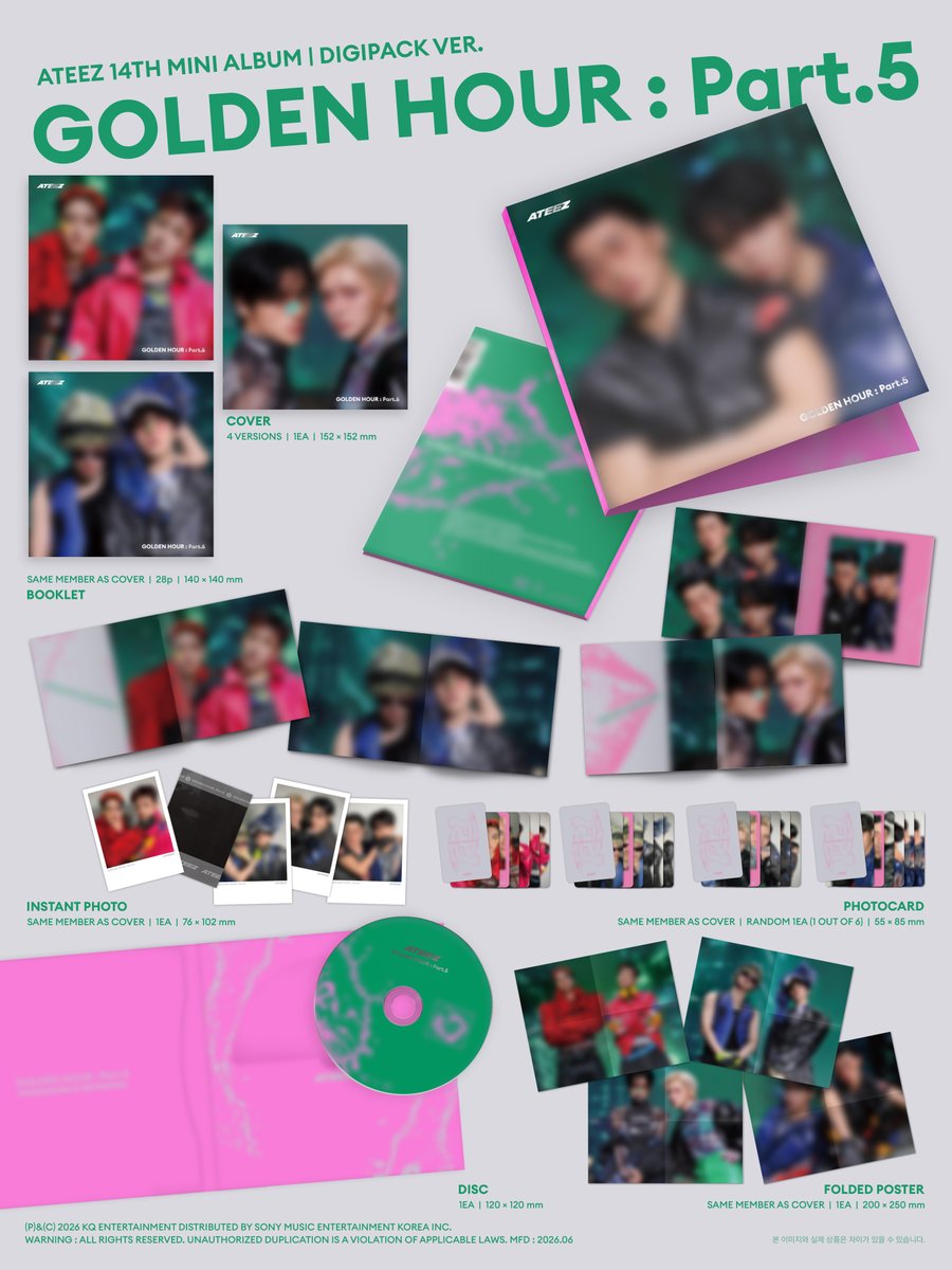 APPLE MUSIC] ATEEZ - GOLDEN HOUR : Part.5 (DIGIPACK UNIT Ver) | Musica